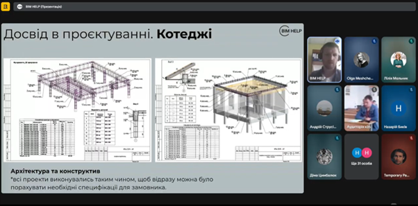Illustration for Vadym Parnitskyi’s lecture on the application of BIM technologies in construction