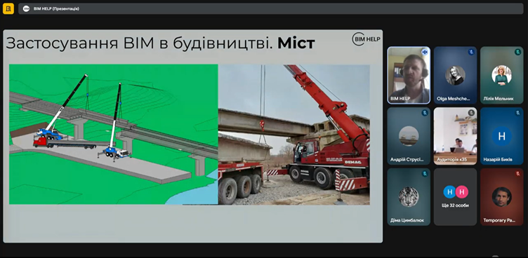 Illustration for Vadym Parnitskyi’s lecture on the application of BIM technologies in construction